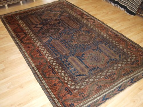 Antique Timuri Baluch Main Carpet, Western Afghanistan, Circa 1880.