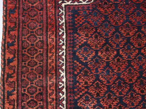 ANTIQUE TIMURI BALUCH PRAYER RUG WITH DOKHTAREQAZI DESIGN CIRCA 190020 - ADDITIONAL PHOTO 4
