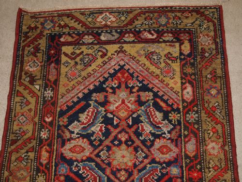 fig 1. ANTIQUE MALAYER RUNNER, SOFT COLOURS, HERATI DESIGN, CIRCA 1900.