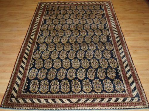 Antique Indian Agra Rug, Boteh Design, Striking Border, Superb Condition, Circa 1870/80.