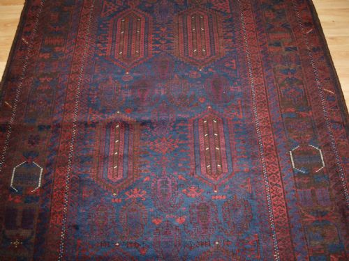 ANTIQUE WESTERN AFGHAN TIMURI BALUCH RUG DEEP RICH COLOURS CIRCA 1880 - ADDITIONAL PHOTO 4