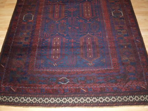 ANTIQUE WESTERN AFGHAN TIMURI BALUCH RUG DEEP RICH COLOURS CIRCA 1880 - ADDITIONAL PHOTO 5