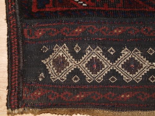ANTIQUE WESTERN AFGHAN TIMURI BALUCH RUG DEEP RICH COLOURS CIRCA 1880 - ADDITIONAL PHOTO 9