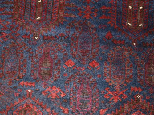 ANTIQUE WESTERN AFGHAN TIMURI BALUCH RUG DEEP RICH COLOURS CIRCA 1880 - ADDITIONAL PHOTO 10