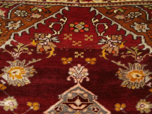 ANTIQUE TURKISH RUG FROM AVANOS IN CAPPADOCIA VERY SOFT WOOL CIRCA 190020 - ADDITIONAL PHOTO 7