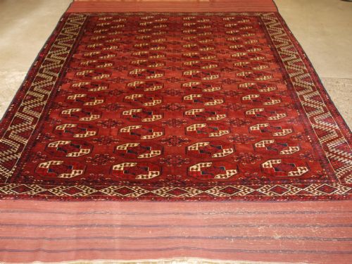 Antique Kizyl Ayak Turkmen Main Carpet, Great Colour and Condition, Circa 1880.