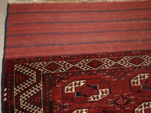 fig 1. ANTIQUE KIZYL AYAK TURKMEN MAIN CARPET, GREAT COLOUR AND CONDITION, CIRCA 1880.