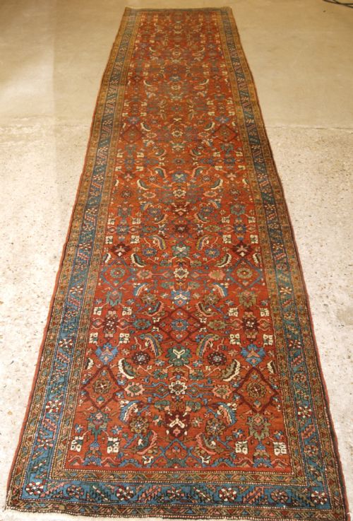 Antique Persian Karaja Runner, Good Ountry House Furnishing Runner, Circa 1900.