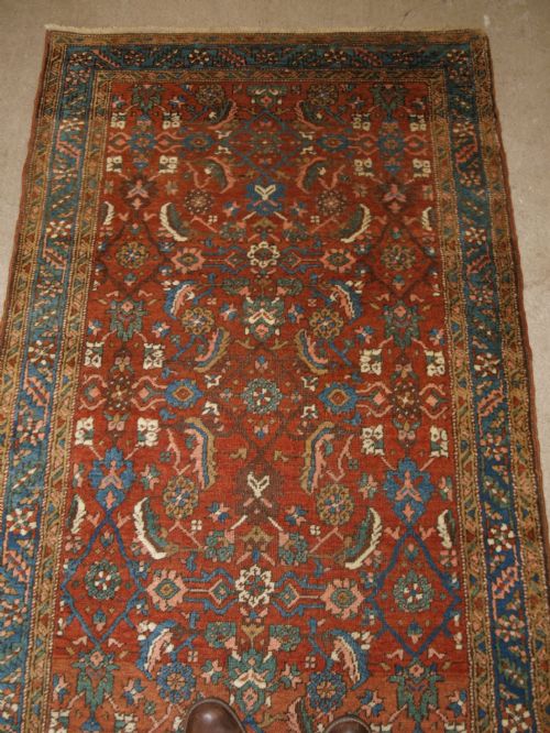 fig 1. ANTIQUE PERSIAN KARAJA RUNNER, GOOD OUNTRY HOUSE FURNISHING RUNNER, CIRCA 1900.