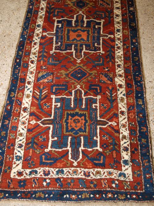 ANTIQUE KARAJA RUNNER OF TRADITIONAL DESIGN GREAT CONDITION CIRCA 1900 - ADDITIONAL PHOTO 6