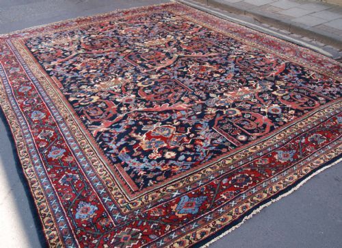 Antique Mahal Carpet, Large Size with Stunning Design & Colour, Circa 1900.