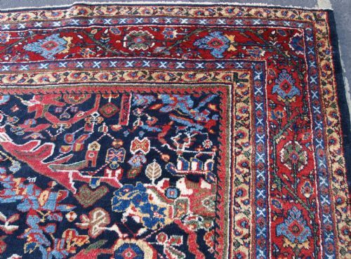 fig 1. ANTIQUE MAHAL CARPET, LARGE SIZE WITH STUNNING DESIGN & COLOUR, CIRCA 1900.