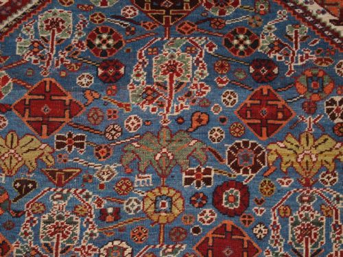 ANTIQUE TRIBAL QASHQAI RUG OF UNUSUAL DESIGN CIRCA 1880 - ADDITIONAL PHOTO 8