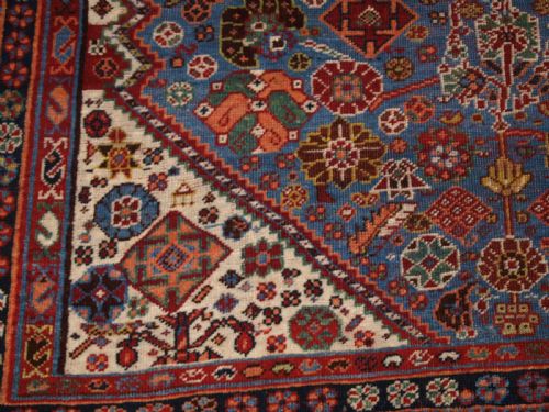 ANTIQUE TRIBAL QASHQAI RUG OF UNUSUAL DESIGN CIRCA 1880 - ADDITIONAL PHOTO 11