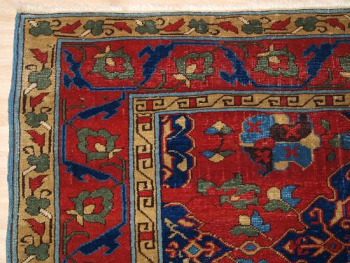 ANTIQUE TURKISH STAR USHAK DESIGN RUG BEAUTIFUL EXAMPLE CIRCA 190020 - ADDITIONAL PHOTO 2