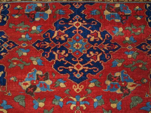 ANTIQUE TURKISH STAR USHAK DESIGN RUG BEAUTIFUL EXAMPLE CIRCA 190020 - ADDITIONAL PHOTO 6