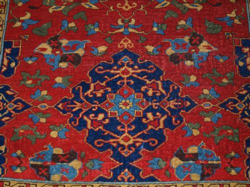 ANTIQUE TURKISH STAR USHAK DESIGN RUG BEAUTIFUL EXAMPLE CIRCA 190020 - ADDITIONAL PHOTO 8
