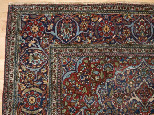 ANTIQUE KORK KASHAN RUG VERY FINE SOFT WOOL CIRCA 1900 - ADDITIONAL PHOTO 2