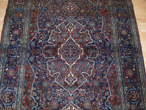 ANTIQUE KORK KASHAN RUG VERY FINE SOFT WOOL CIRCA 1900 - ADDITIONAL PHOTO 4