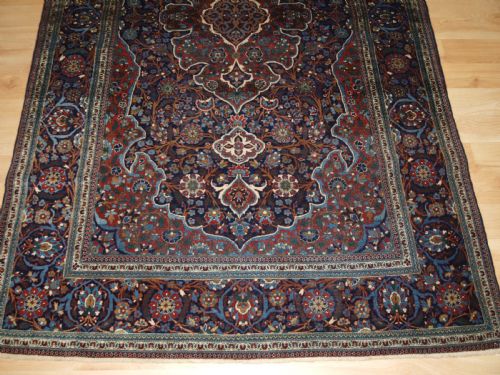 ANTIQUE KORK KASHAN RUG VERY FINE SOFT WOOL CIRCA 1900 - ADDITIONAL PHOTO 5