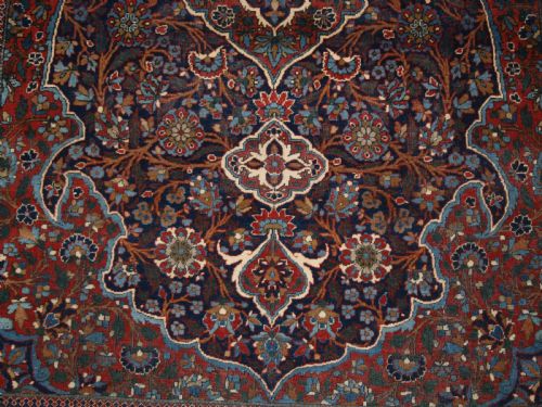 ANTIQUE KORK KASHAN RUG VERY FINE SOFT WOOL CIRCA 1900 - ADDITIONAL PHOTO 9