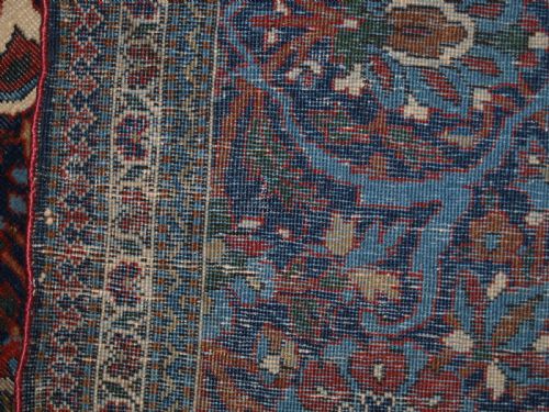 ANTIQUE KORK KASHAN RUG VERY FINE SOFT WOOL CIRCA 1900 - ADDITIONAL PHOTO 11