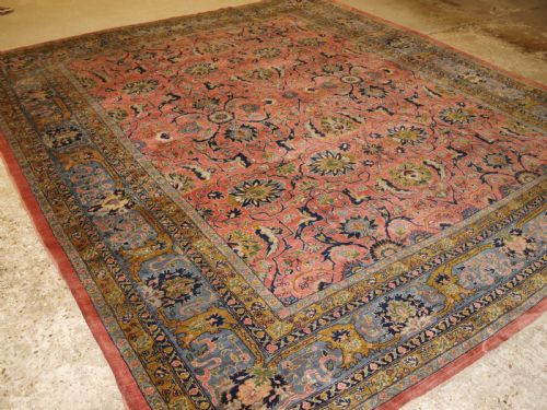 Antique Tabriz Carpet, Soft Pastel Colours, Circa 1900.