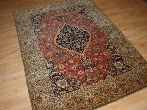 ANTIQUE SAROUK RUG VERY FINE WEAVE OUTSTANDING CONDITION CIRCA 1900 - ADDITIONAL PHOTO 1