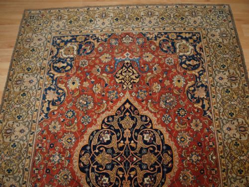 ANTIQUE SAROUK RUG VERY FINE WEAVE OUTSTANDING CONDITION CIRCA 1900 - ADDITIONAL PHOTO 3