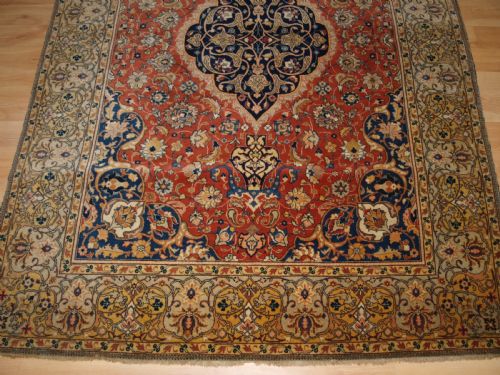 ANTIQUE SAROUK RUG VERY FINE WEAVE OUTSTANDING CONDITION CIRCA 1900 - ADDITIONAL PHOTO 5