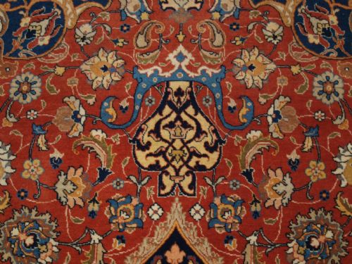 ANTIQUE SAROUK RUG VERY FINE WEAVE OUTSTANDING CONDITION CIRCA 1900 - ADDITIONAL PHOTO 7