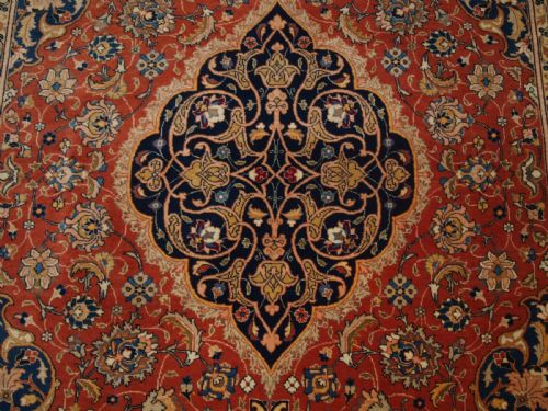 ANTIQUE SAROUK RUG VERY FINE WEAVE OUTSTANDING CONDITION CIRCA 1900 - ADDITIONAL PHOTO 9