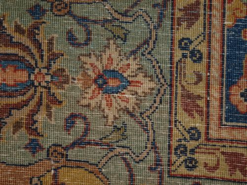 ANTIQUE SAROUK RUG VERY FINE WEAVE OUTSTANDING CONDITION CIRCA 1900 - ADDITIONAL PHOTO 12