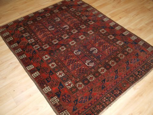 fig 1. ANTIQUE ERSARI TURKMEN ENSI, TRADITIONAL DESIGN, CIRCA 1890.