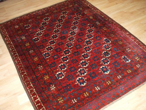 fig 1. ANTIQUE AFGHAN TURKMEN ENSI, DOOR HANGING RUG, UNUSUAL DESIGN, CIRCA 1900/20.