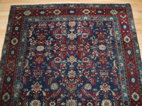ANTIQUE INDIAN AGRA RUG ALL OVER DESIGN WITH SUPERB RICH COLOURS CIRCA 1890 - ADDITIONAL PHOTO 3