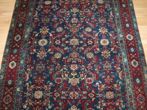 ANTIQUE INDIAN AGRA RUG ALL OVER DESIGN WITH SUPERB RICH COLOURS CIRCA 1890 - ADDITIONAL PHOTO 4