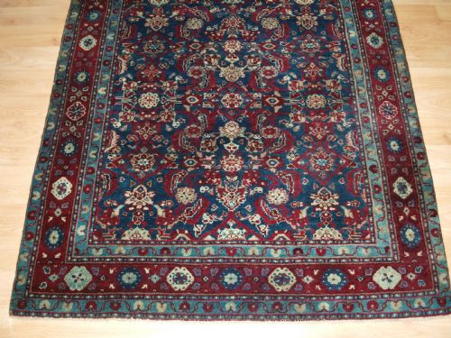 ANTIQUE INDIAN AGRA RUG ALL OVER DESIGN WITH SUPERB RICH COLOURS CIRCA 1890 - ADDITIONAL PHOTO 5
