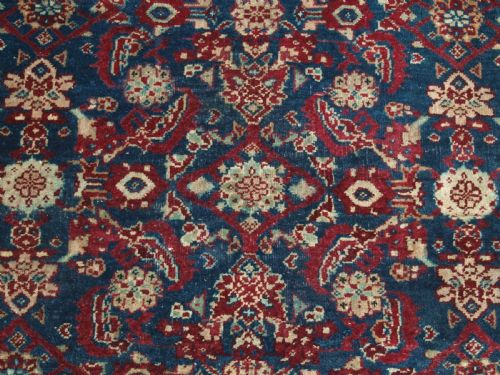 ANTIQUE INDIAN AGRA RUG ALL OVER DESIGN WITH SUPERB RICH COLOURS CIRCA 1890 - ADDITIONAL PHOTO 6