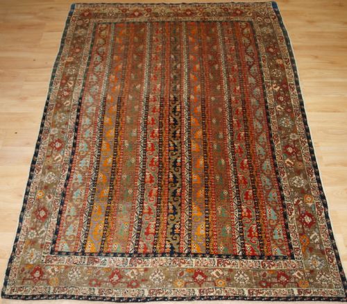 Antique Turkish Sivas Workshop Rug of Shawl Design, Circa 1880.