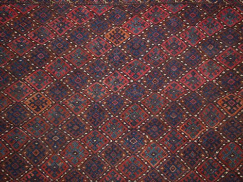 ANTIQUE KURDISH SOUMAK KILIM BY THE QUCHAN KURDS CIRCA 1900 - ADDITIONAL PHOTO 6