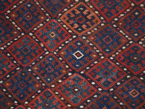 ANTIQUE KURDISH SOUMAK KILIM BY THE QUCHAN KURDS CIRCA 1900 - ADDITIONAL PHOTO 10