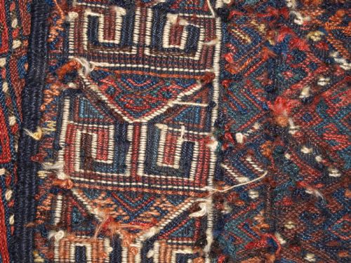 ANTIQUE KURDISH SOUMAK KILIM BY THE QUCHAN KURDS CIRCA 1900 - ADDITIONAL PHOTO 12