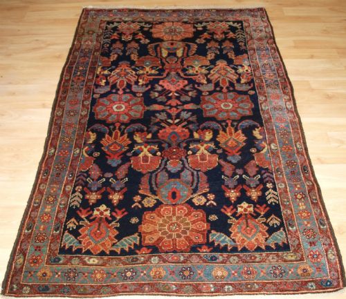 Antique Kurdish Village Rug, Striking Design, Circa 1900.