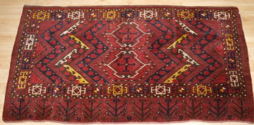 Antique Ersari Beshir Turkmen Ikat Design Chuval, Circa 1900.
