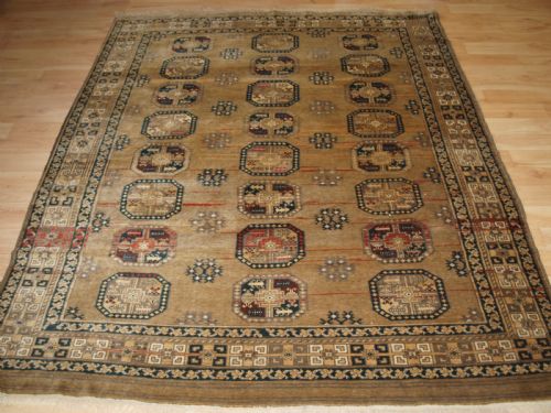 Old Faded Afghan Rug with Ersari Turkmen Design, Circa 1920/30.