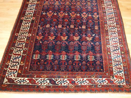 ANTIQUE KURDISH KELLEH LONG RUG WITH DRAGON BORDER CIRCA 1900 - ADDITIONAL PHOTO 5