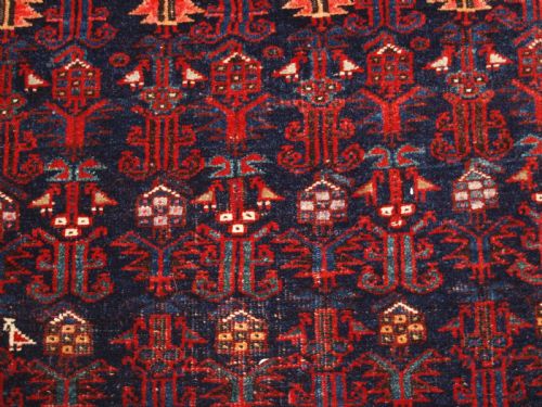 ANTIQUE KURDISH KELLEH LONG RUG WITH DRAGON BORDER CIRCA 1900 - ADDITIONAL PHOTO 7