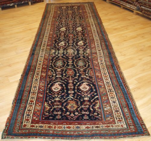 Antique South Caucasian Kurdish or Shahsavan Runner, Superb Design, Circa 1880.