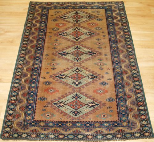 Antique Caucasian Derbent Rug, Very Soft Colours, Fine Weave, Circa 1900.